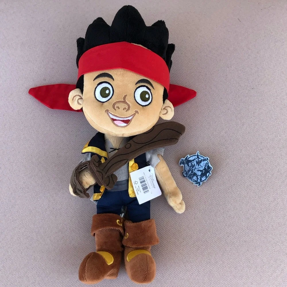 Disney Store Jake and the‎ Neverland Pirates 12'' & Pirates of the Caribbean Pin